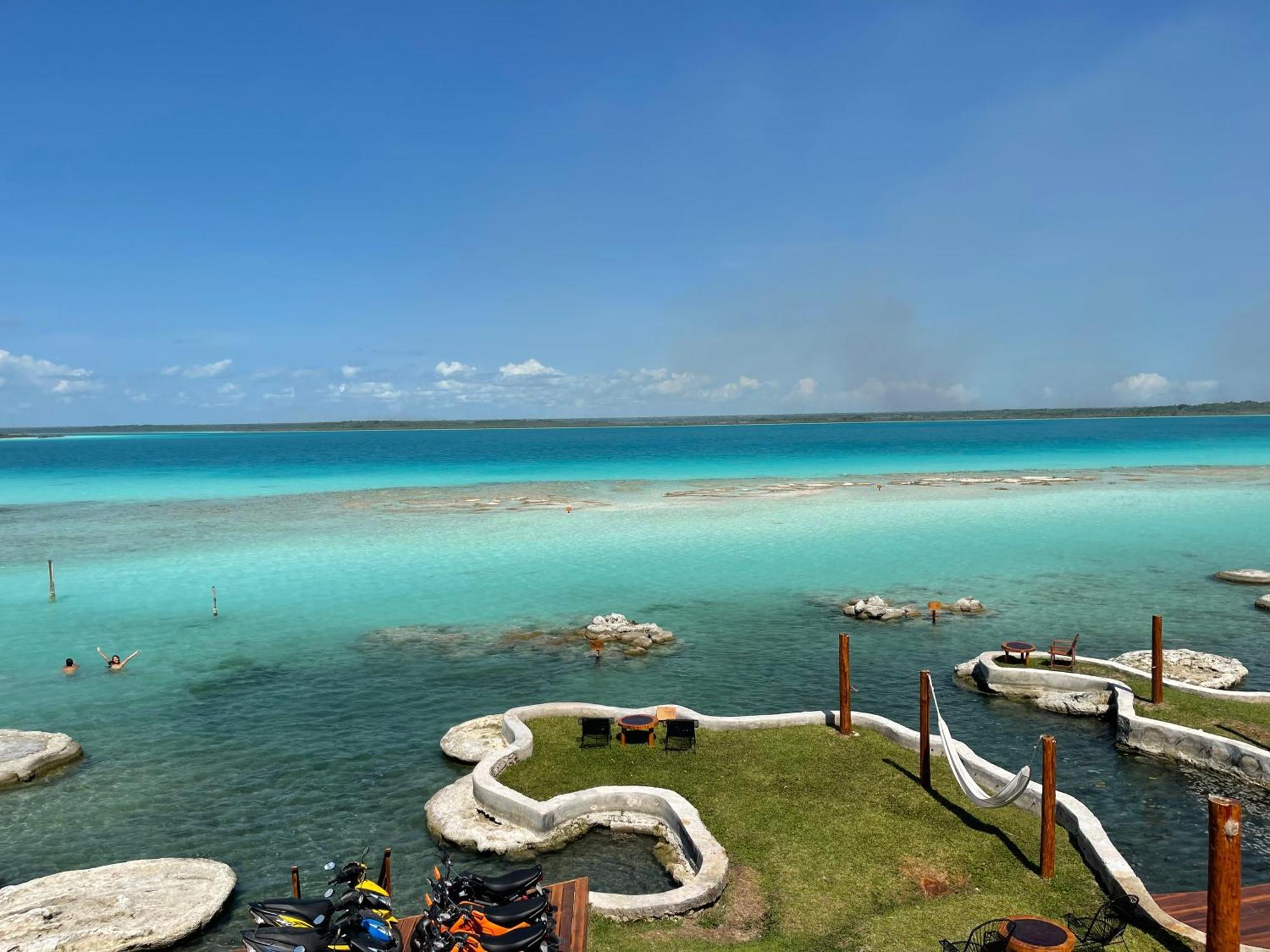 Blue Caribe Bacalar Front Lagoon ภายนอก รูปภาพ