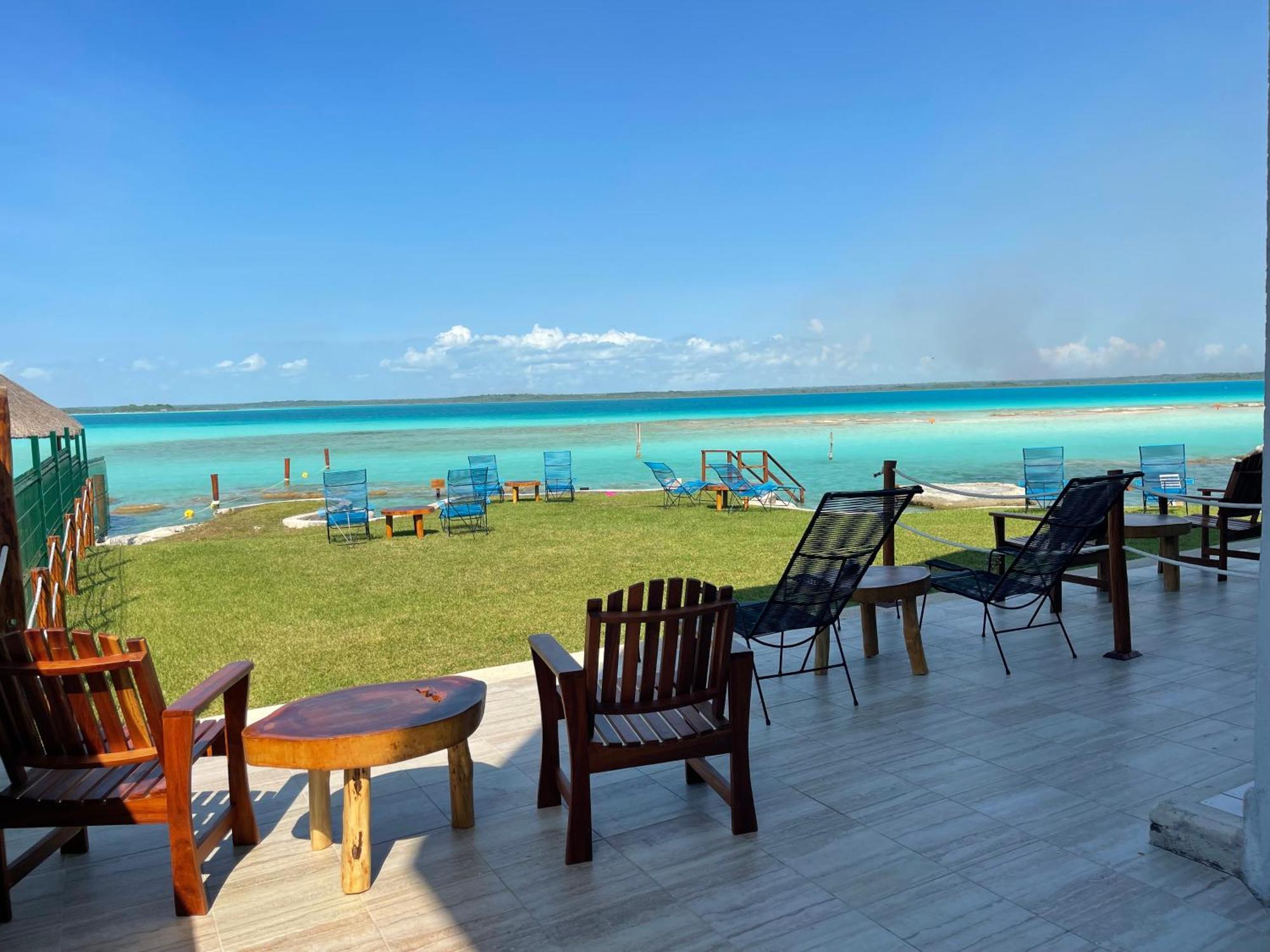 Blue Caribe Bacalar Front Lagoon ภายนอก รูปภาพ