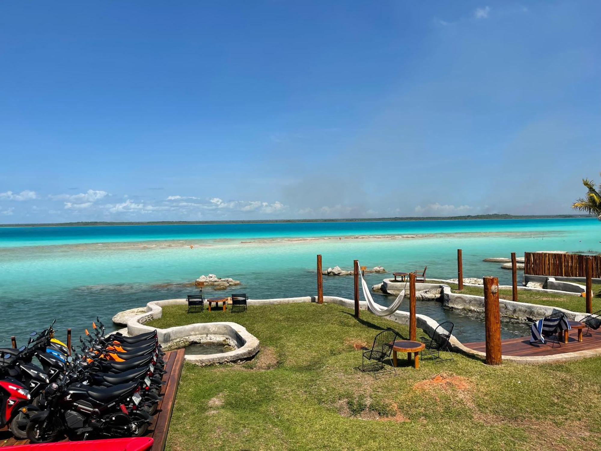 Blue Caribe Bacalar Front Lagoon ภายนอก รูปภาพ