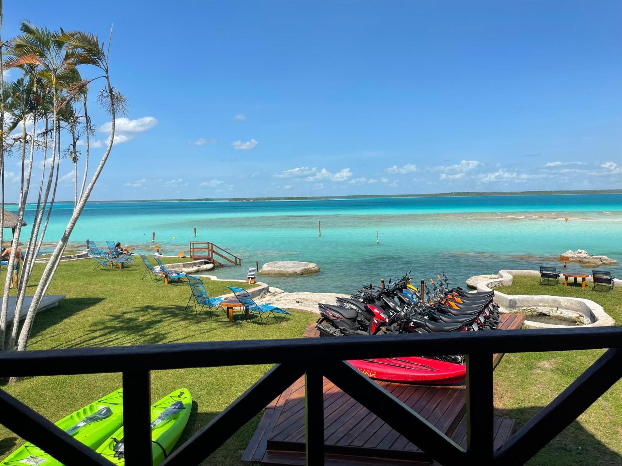 Blue Caribe Bacalar Front Lagoon ภายนอก รูปภาพ