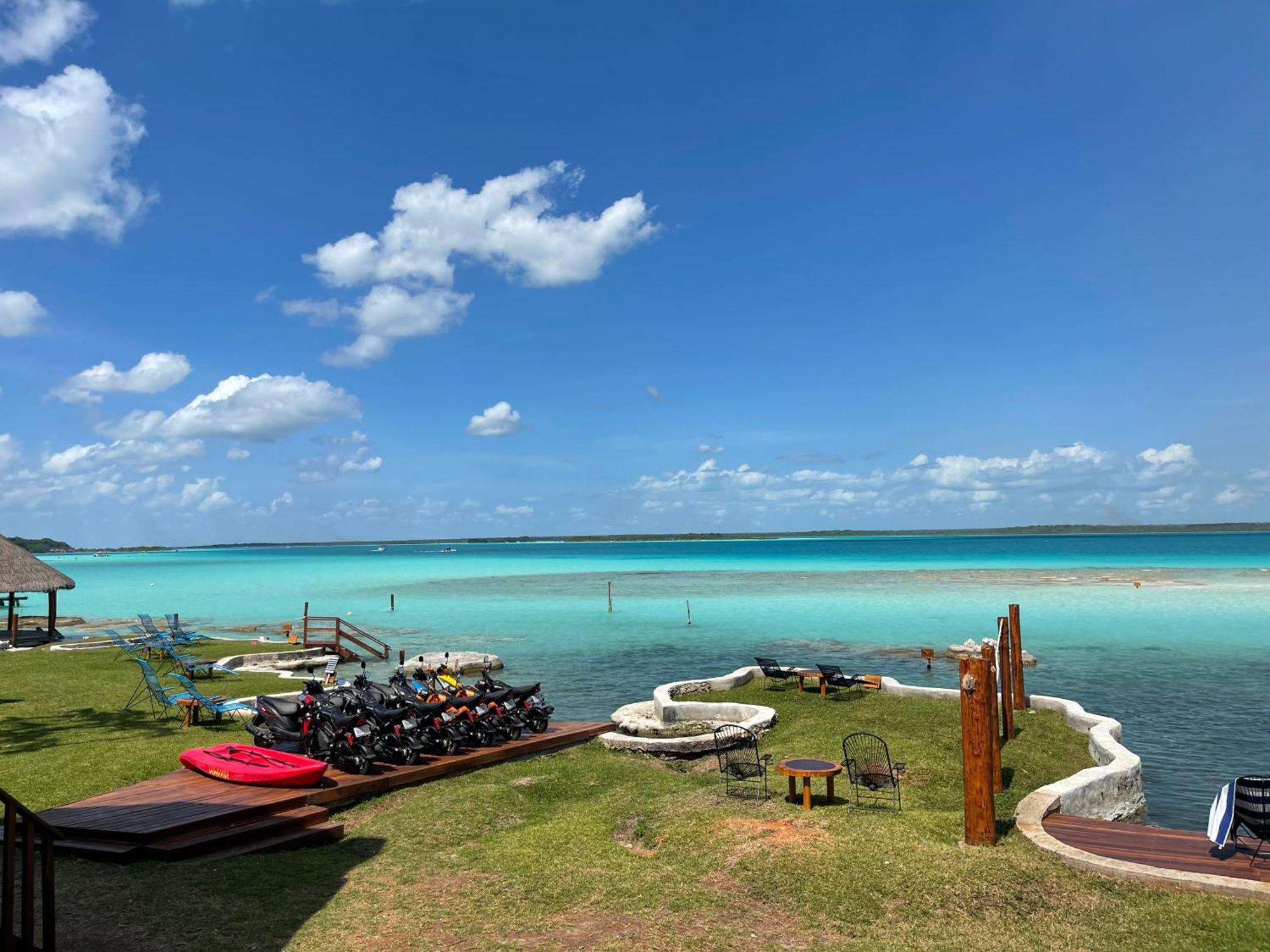 Blue Caribe Bacalar Front Lagoon ภายนอก รูปภาพ