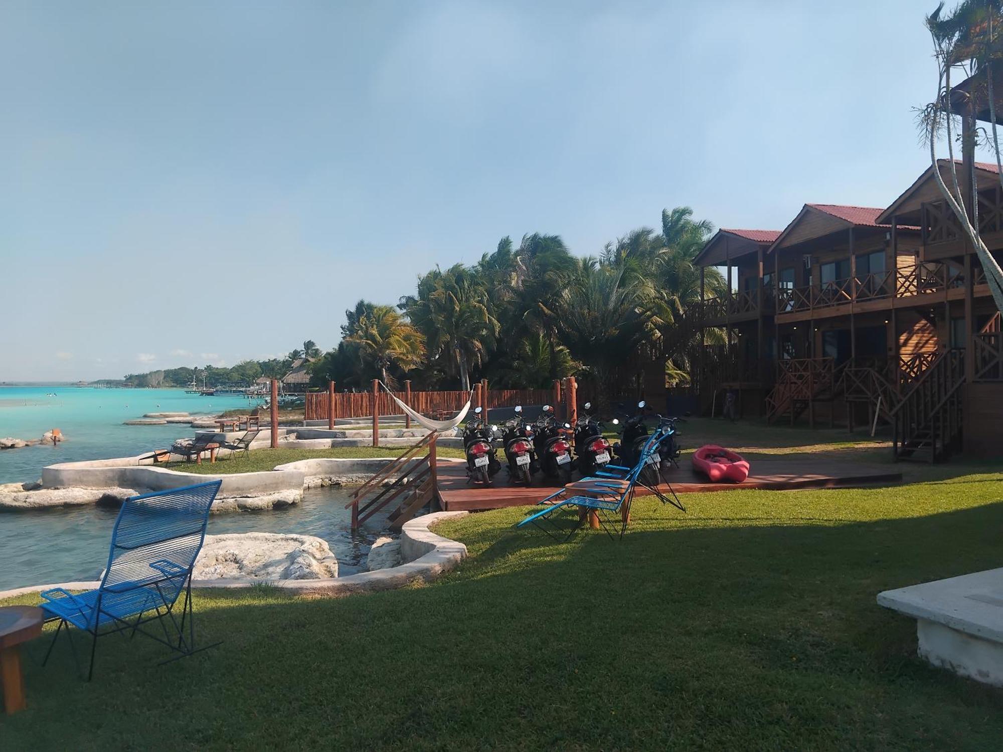 Blue Caribe Bacalar Front Lagoon ภายนอก รูปภาพ